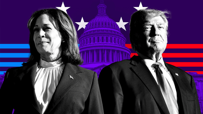 Persaingan Ketat Kamala vs Trump di Survei Pilpres AS