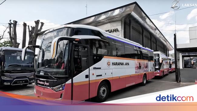 11 Bus Baru PO Harapan Jaya Lahir dari Garasi Laksana