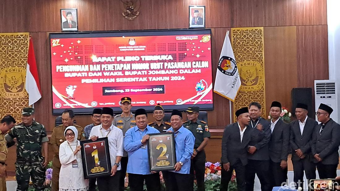 Makna Nomor Urut Masing-masing Paslon Kontestan Pilbup Jombang 2024