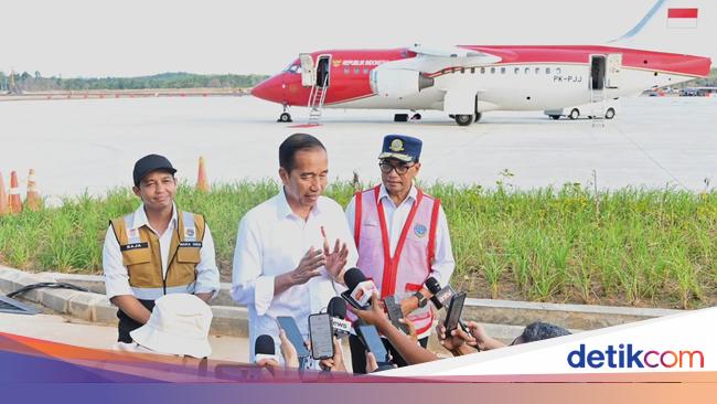 Jokowi Sebut Runway Bandara IKN 3.000 Meter, Bisa Didarati Pesawat Besar