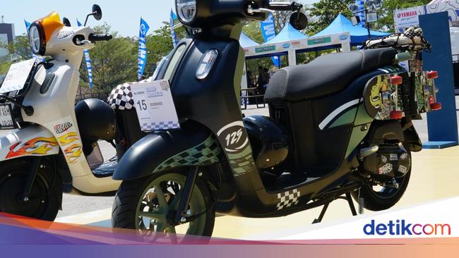 Modifikasi Yamaha Fazzio Gaya Old School, Modalnya Rp 700 Ribuan