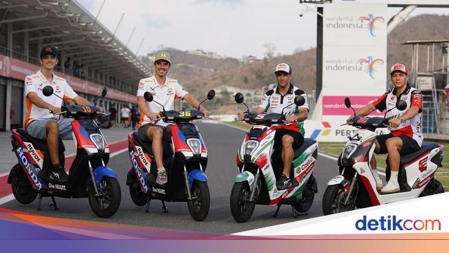 Luca Marini Cs Pakai Motor Listrik Honda EM1 e: dan PCX di Mandalika