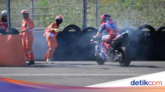 マンダリカでマルク・マルケスのバイクが炎上、世界チャンピオンになる可能性は消滅！