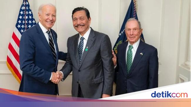 Luhut Bertemu Empat Mata dengan Joe Biden, Dikenalkan Oleh Michael Bloomberg