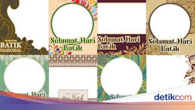 20 Twibbon Hari Batik Nasional 2024, Desain Universal Buat Pasang di Medsos
