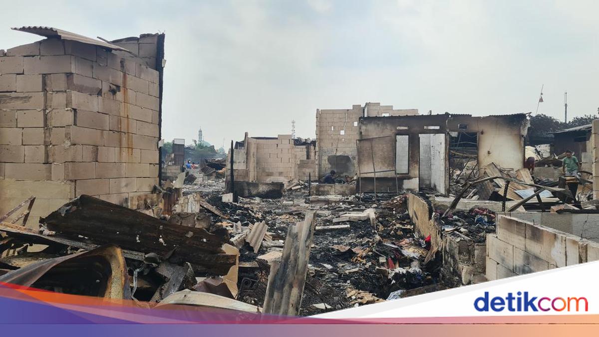 Kondisi Lokasi Kebakaran di Kalideres Jakbar, Lapak hingga Rumah Hangus