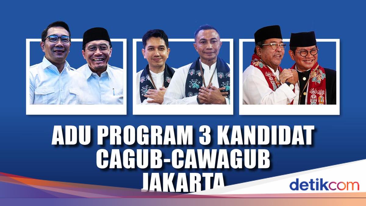Adu Program 3 Kandidat Cagub-Cawagub Jakarta