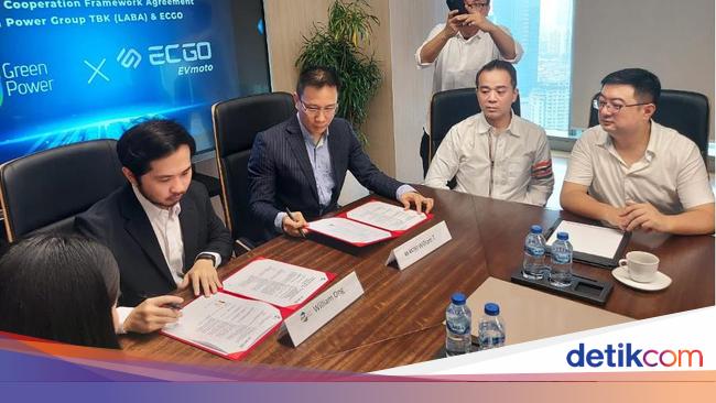 Green Power Teken MoU dengan ECGO Suplai 31.000 Baterai Motor Listrik