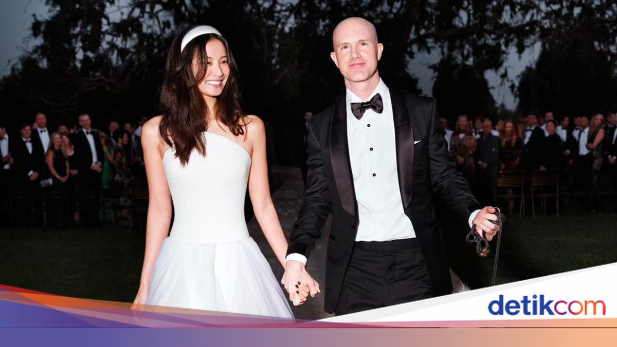 Foto Pernikahan Brian Armstrong, Miliarder Bantah Pernah Menikahi Raline  Shah