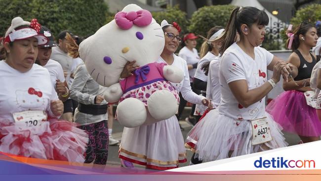 Cewek-cewek Pasti Suka, Fun Run di Meksiko Bertema Hello Kitty