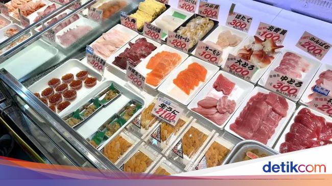 Potret Pasar Pelopor 'Kattedon', Rice Bowl Sashimi Khas Jepang