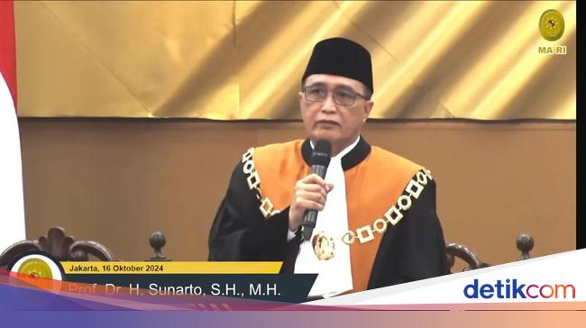 Sah! Sunarto jadi Ketua MA 2024-2029, Segini Hartanya