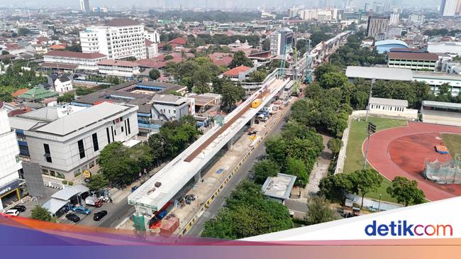 Ditarget Rampung 2027, Progres LRT Jakarta Velodrome-Manggarai Sudah 31,14%