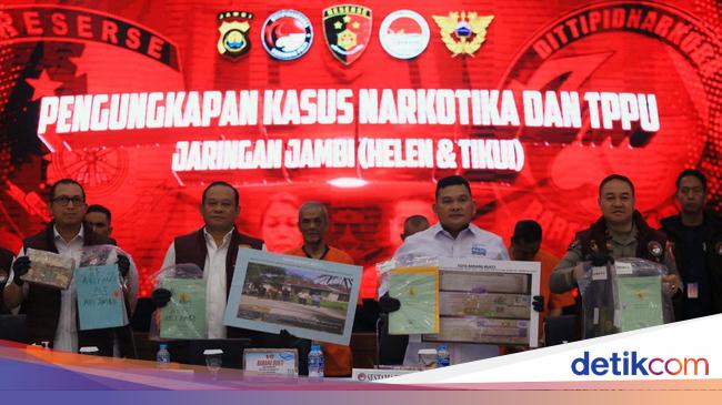 Perputaran Uang Kartel Narkoba Jambi Dikendalikan 3 Bersaudara Capai Rp 1 T