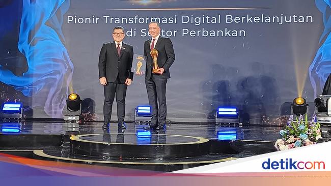 Jadi Pionir Transformasi Digital Berkelanjutan, Bank Mandiri Raih detikcom Awards