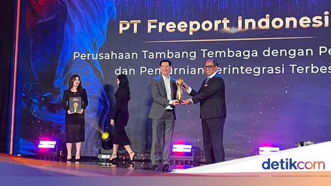 Freeport Dianugerahi Perusahaan Tambang Terintegrasi Terbesar