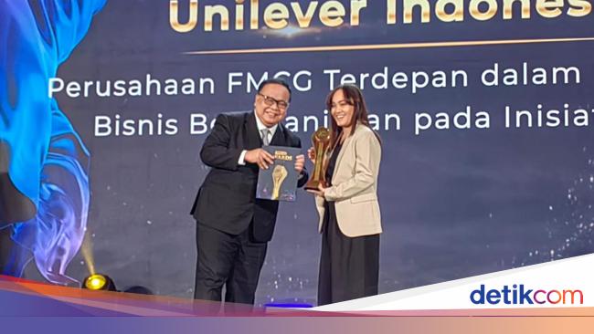 Berkat Bisnis Berkelanjutan, Unilever Raih Penghargaan detikcom Awards 2024
