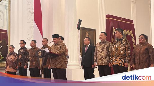 Daftar Lengkap Nama Wamen di Kabinet Merah Putih Prabowo-Gibran