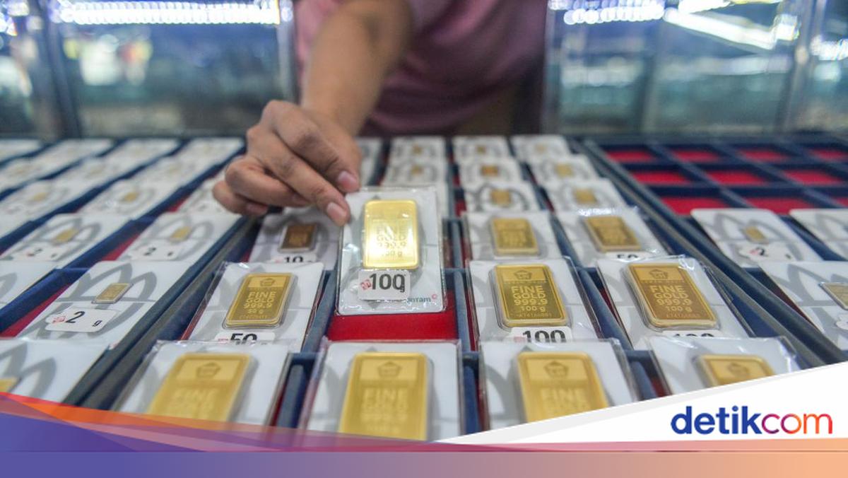 Harga Emas Antam Turun Tipis Jadi Rp 2,633 Juta per Gram Hari Ini