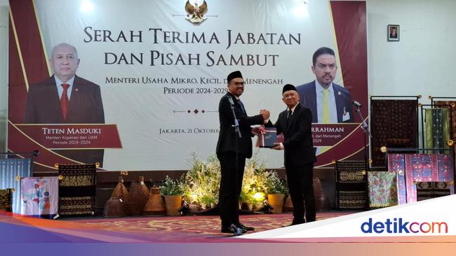 Sertijab Menteri UMKM, Teten: Saya Yakin Pak Maman Bisa Lebih Ngebut