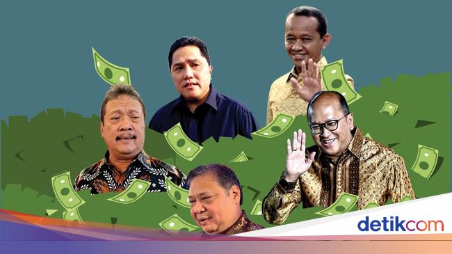 Daftar Menteri Kabinet Prabowo Paling Tajir