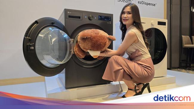 LG Rilis Mesin Cuci Kapasitas Besar Punya AI Deteksi Kotoran