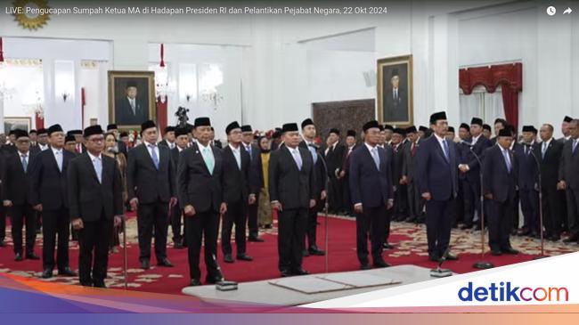 Prabowo Resmi Lantik 27 Pejabat, Termasuk Raffi Ahmad-Budiman Sudjatmiko