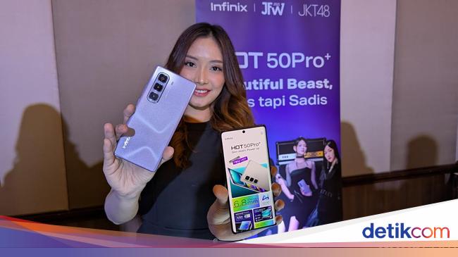 Wujud Infinix Hot 50 Pro+, HP Ultra Tipis Harga Rp 2 Jutaan