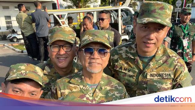 Potret Zulhas, Raffi Ahmad, Yovie hingga AHY Berseragam Loreng di Magelang