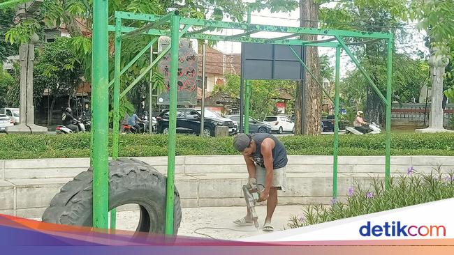 Area Olahraga di Lapangan Puputan Badung Ditata, Telan Anggaran Rp 450 Juta