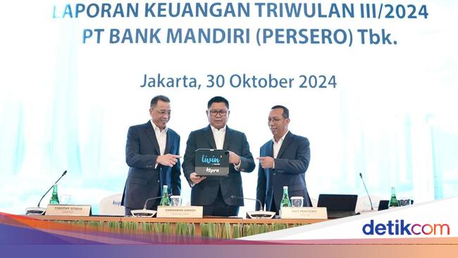 Bank Mandiri Kantongi Laba Bersih Rp 42 Triliun Kuartal III 2024