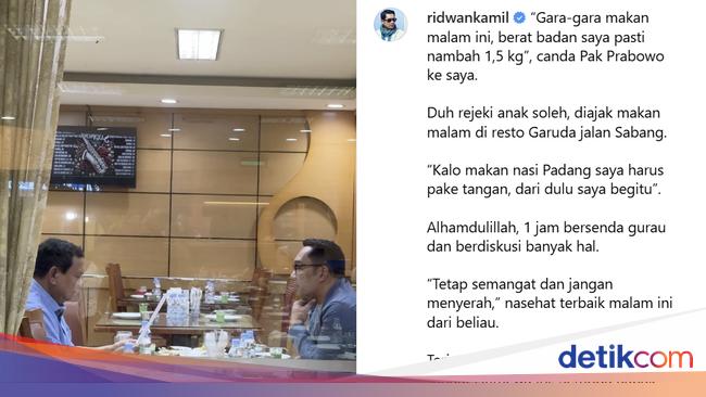 RK’s meeting with Prabowo and Jokowi was one day apart