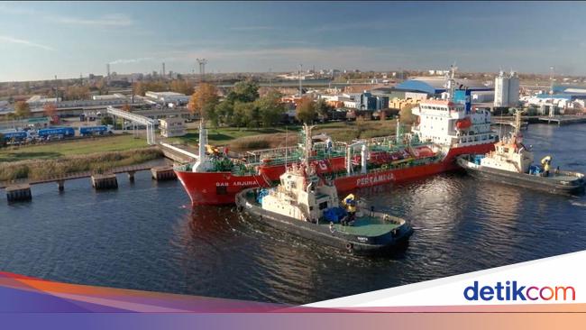 Kapal Pertamina International Shipping Sukses Antar LPG ke Negara Baltik