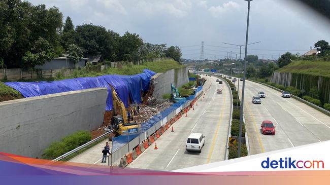 Tembok Penyangga Tol Serpong-Cinere Ambruk, Begini Kondisi Terbarunya