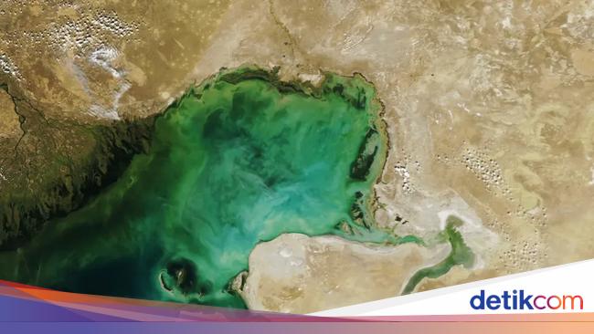 Potret Danau Terbesar di Bumi Menyusut dengan Cepat, Mungkin Mengering Selamanya