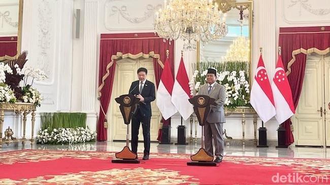 Bertemu PM Singapura, Prabowo Bahas Kerja Sama Pertahanan-Investasi IKN