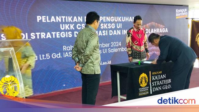 UI Luncurkan Pusat Studi Strategis Diplomasi dan Industri Olahraga, Ini Programnya