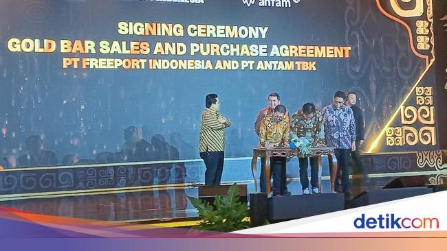 Deal! Antam Borong Emas Freeport Rp 200 Triliun