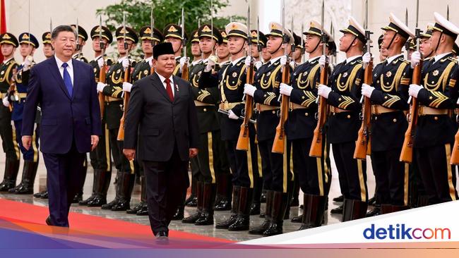 Kunjungi Presiden Xi Jinping, Prabowo Disambut Upacara Kenegaraan