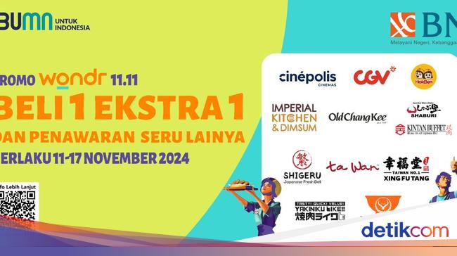 11 Promo Menarik Meriahkan Hari Pahlawan &amp; 11.11 bersama wondr by BNI