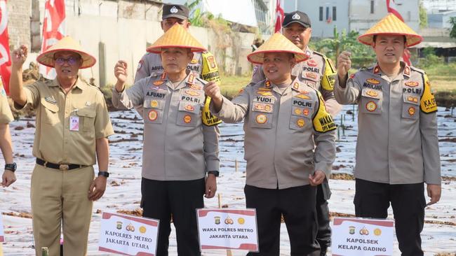 Polsek Kelapa Gading Luncurkan Gerakan Pangan Merah Putih