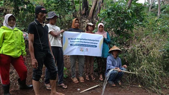 Donasi Sahabat Baik Bantu Air Bersih Kembali Mengalir untuk Warga Cimenyan