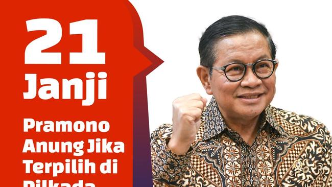 21 Janji Pramono Anung Jika Terpilih di Pilkada Jakarta