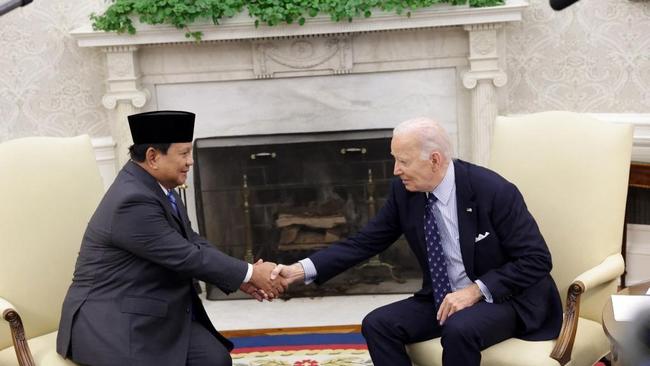 Prabowo Bertemu Biden di Gedung Putih