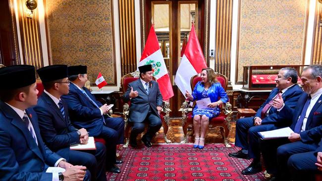 Prabowo Undang Presiden Peru ke RI, Harap Kerja Sama Semakin Erat