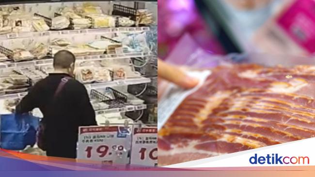 Modus Bayar Sendiri di Kasir, Wanita Ini Berhasil Curi Daging Babi Rp 2,1 Juta