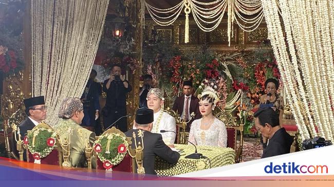 JK and Luhut attended the wedding ceremony of Princess Andika Perkasa today