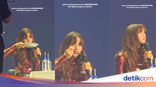 Lisa BLACKPINK Cicip Rendang Saat Fan Meetup di Jakarta