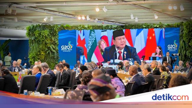 Potret Presiden Prabowo Hadiri Pertemuan Pemimpin Negara G20 di Brasil