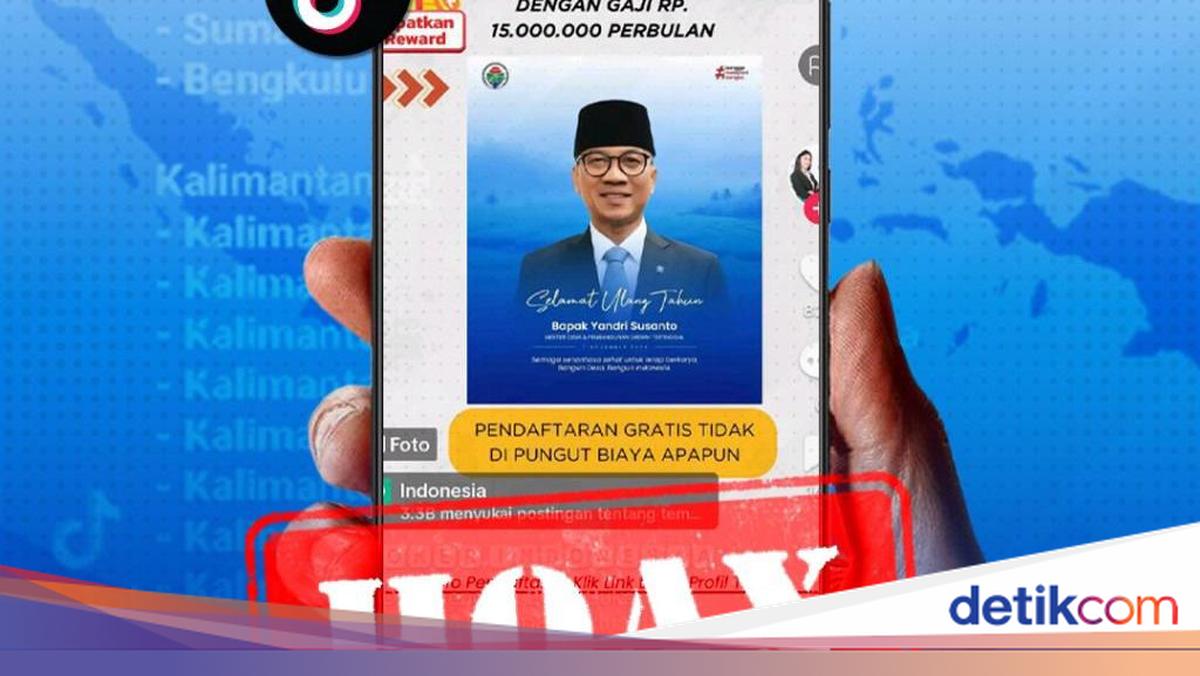 Beredar Informasi Rekrutmen PLD 2024-2025, Kemendes PDT Pastikan Hoaks